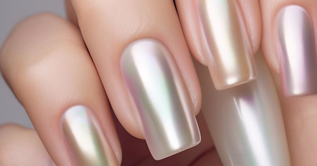 Perłowe paznokcie: Elegancki manicure hybrydowy – inspiracje i pyłek