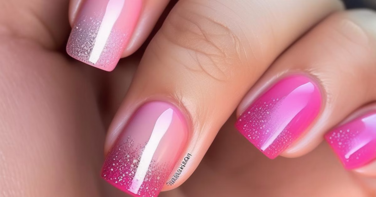 Różowe paznokcie: Inspiracje manicure hybrydowego - trendy 2025